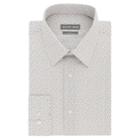 Men's Geoffrey Beene Slim-fit Stretch Flex Point-collar Dress Shirt, Size: M 36/37, Grey