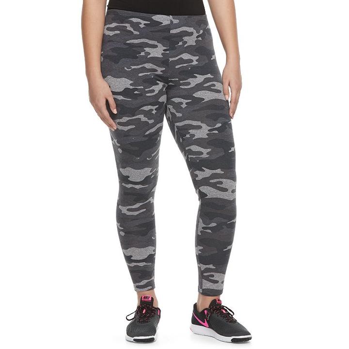 Juniors' Plus Size So&reg; Long Leggings, Girl's, Size: 2xl, Dark Grey