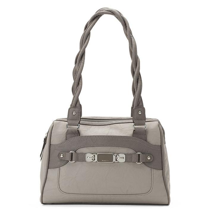 Rosetti Twist-it-up Two-tone Satchel, Women's, Med Grey