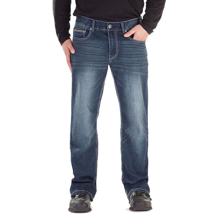Men's Axe & Crown Sabreman Bootcut Jeans, Size: 32x30, Dark Blue