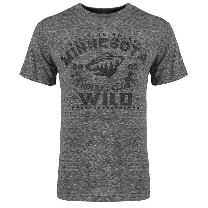 Men's Old Time Hockey Minnesota Wild Granite Tee, Size: Small, Grey