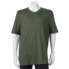 Big & Tall Croft & Barrow&reg; Classic-fit Easy-care V-neck Tee, Men's, Size: Xl Tall, Dark Green