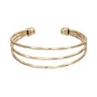 Apt. 9&reg; Textured Open Cuff Bracelet, Women's, Drk Yellow