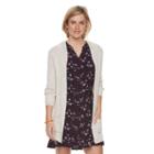 Women's Sonoma Goods For Life&trade; Long Cardigan, Size: Small, Lt Beige