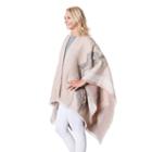 Muk Luks Southwestern Fringed Ruana, Women's, White Oth