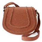 Sonoma Goods For Life&trade; Bradee Crossbody Saddle Bag, Women's, Red/coppr (rust/coppr)
