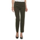 Women's Croft & Barrow&reg; Easy Care Straight-leg Ponte Pants, Size: Xxl, Dark Green