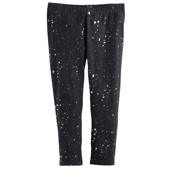 Girls 7-16 So&reg; Core Capri Leggings, Size: 7-8, Black
