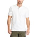 Men's Chaps Classic-fit Stretch Henley, Size: Small, White