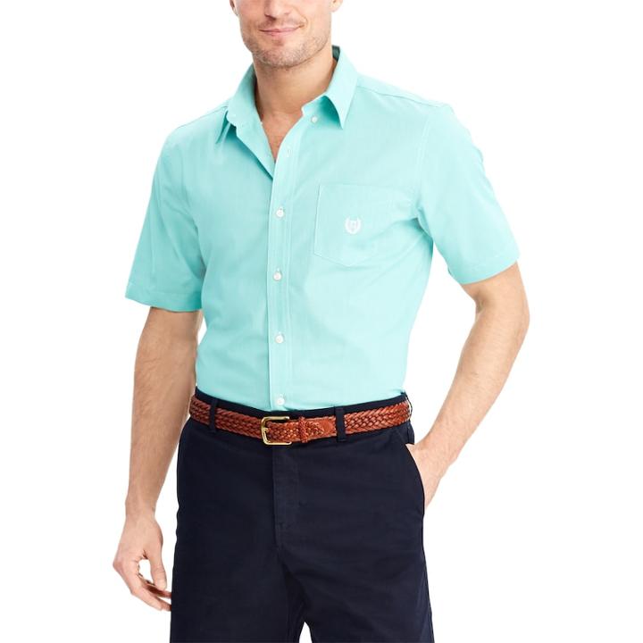 Big & Tall Chaps Easy Care Stretch Shirt, Men's, Size: Xl Tall, Green