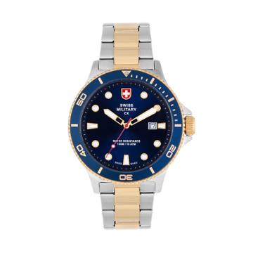 Swiss Military By Charmex(cx) Men's Two Tone Stainless Steel Watch - 79292-9-a, Size: Large, Grey