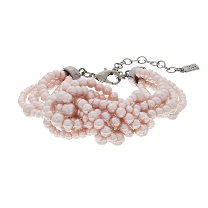 Simply Vera Vera Wang Pink Simulated Pearl Knot Bracelet, Women's, Med Pink