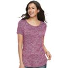 Women's Sonoma Goods For Life&trade; Swing Tee, Size: Medium, Dark Red