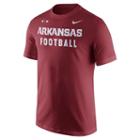 Men's Nike Arkansas Razorbacks Football Facility Tee, Size: Medium, Red Other