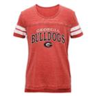 Juniors' Georgia Bulldogs Throwback Tee, Women's, Size: Medium, Red