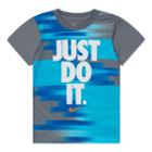 Boys 4-7 Nike Dri-fit Sublimated Just Do It Tee, Boy's, Size: 4, Grey Other