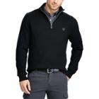 Big & Tall Chaps Regular-fit Quarter-zip Pullover, Men's, Size: 4xb, Black