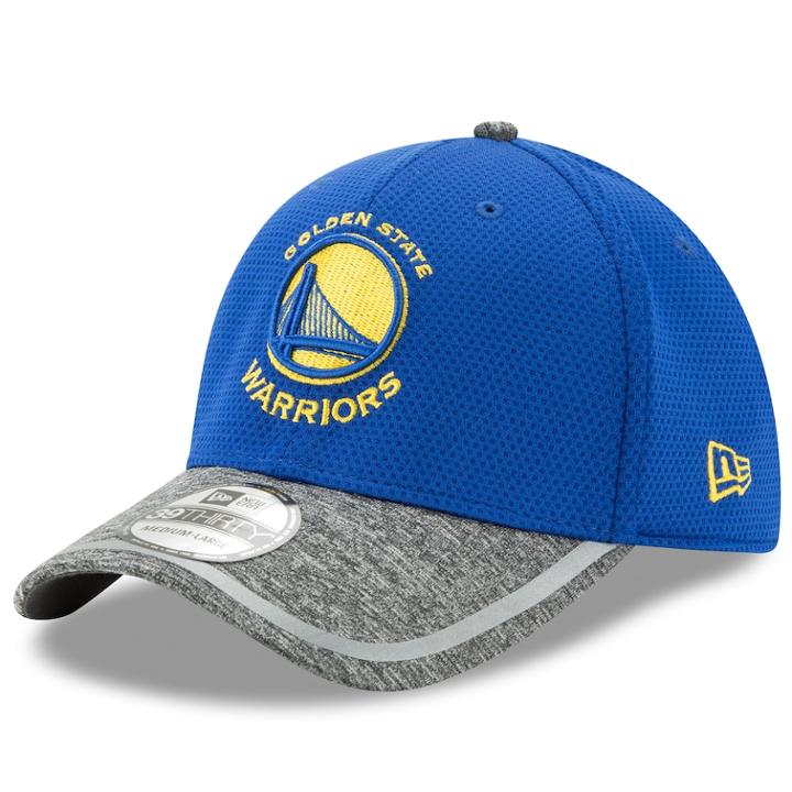 Adult New Era Golden State Warriors 39thirty Training Flex-fit Cap, Men's, Size: S/m, Blue