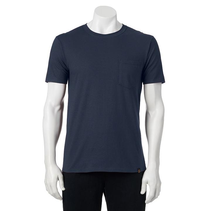 Men's Goldtoe&reg; Pocket Tee, Size: Xxl, Blue (navy)