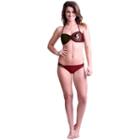 Women's Florida State Seminoles Bandeau Bikini, Size: Large, Multicolor