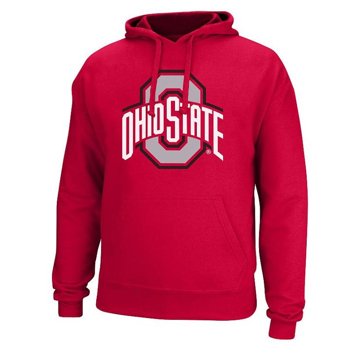 Men's Ohio State Buckeyes Team Hoodie, Size: Xl, Brt Red