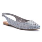 So&reg; Women's Slingback Pointed-toe Flats, Girl's, Size: Medium (7.5), Grey