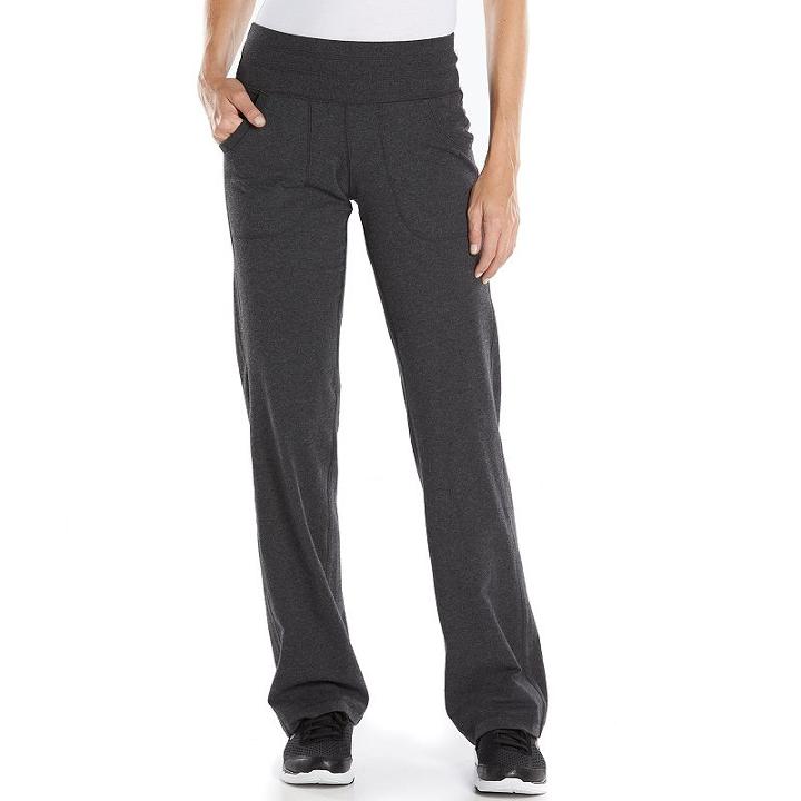 Women's Tek Gear&reg; Wide-leg Lounge Pants, Size: Xl, Dark Grey