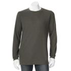 Men's Hanes Ultimate X-temp Waffle-weave Thermal Tee, Size: Medium, Dark Green
