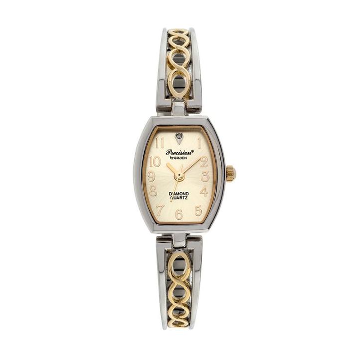 Precision By Gruen Women's Two Tone Expansion Watch, Multicolor