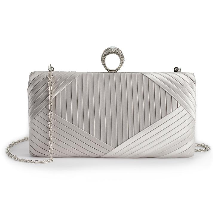 Gunne Sax By Jessica Mcclintock Mika Clutch, Women's, Silver