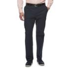 Big & Tall Croft & Barrow&reg; Classic-fit Easy-care Stretch Flat-front Khaki Pants, Men's, Size: 46x32, Blue (navy)