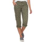 Women's Sonoma Goods For Life&trade; Ultra Comfortwaist Utility Capri Pants, Size: 12, Green