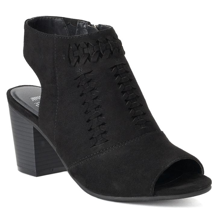 Sonoma Goods For Life&trade; Honoria Women's High Heel Ankle Boots, Size: Medium (8), Black