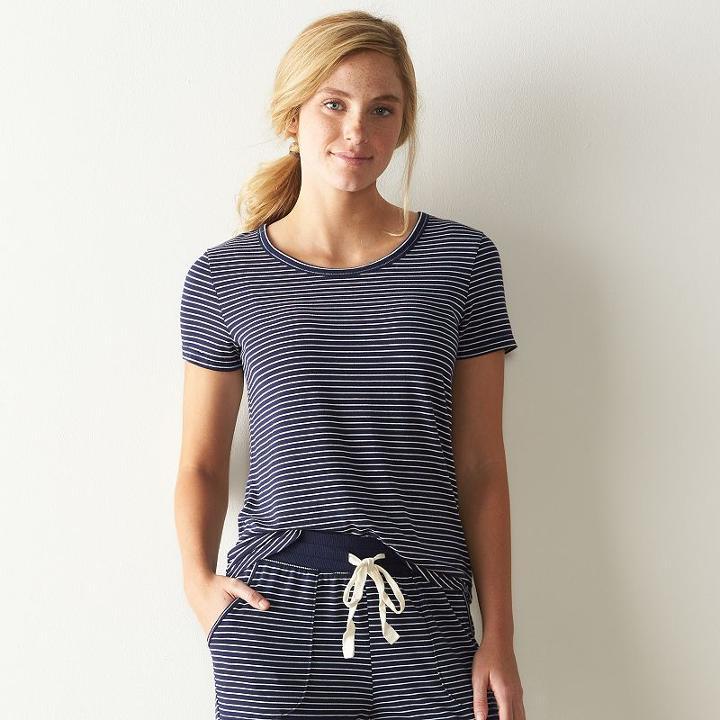 Women's Sonoma Goods For Life&trade; The Everyday Tee, Size: Small, Blue