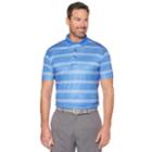 Men's Grand Slam On Course Printed Stripe Polo, Size: Xxl, Blue