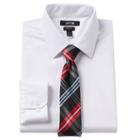 Men's Apt. 9&reg; Slim-fit Dress Shirt & Tie Set, Size: Xl-36/37, White Oth