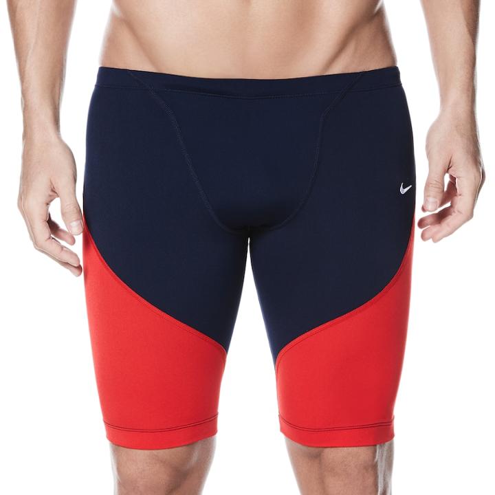 Men's Nike Surge Poly Performance Swim Jammer, Size: 34, Red Other