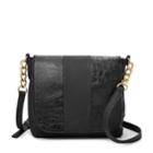 Relic Brielle Patchwork Flap Crossbody Bag, Women's, Black