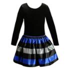 Girls 4-6x Youngland Faux-velvet Dress, Size: 4, Oxford