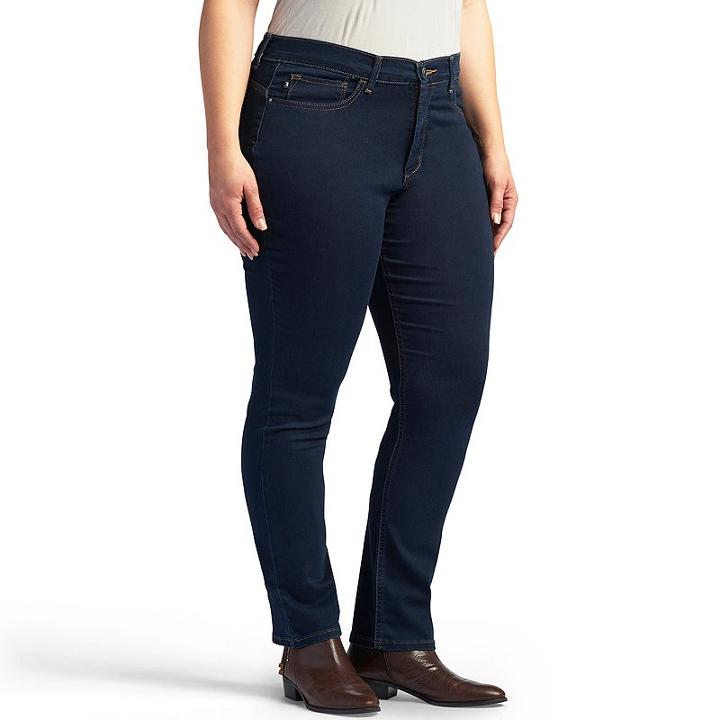 Plus Size Lee Easy-fit Tapered Jeans, Women's, Size: 24w Short, Blue