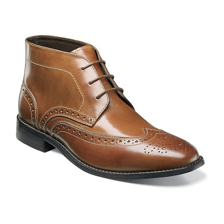 Nunn Bush Nichols Men's Wingtip Chukka Boots, Size: Medium (10), Red/coppr (rust/coppr)