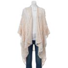 Sonoma Goods For Life&trade; Pom-pom Knit Kimono, Women's, Natural