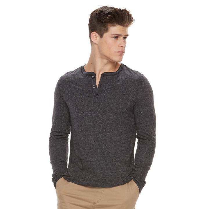 Men's Urban Pipeline&reg; Ultimate Henley, Size: Medium, Black