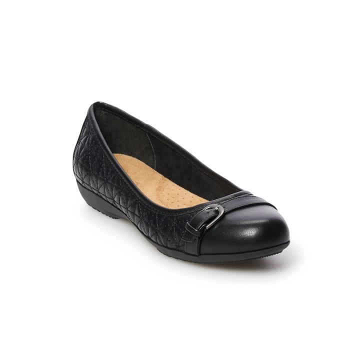 Croft & Barrow&reg; Drawbridge Women's Flats, Size: 7 Wide, Black