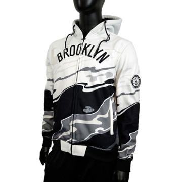 Men's Zipway Brooklyn Nets Hot Lava Hoodie, Size: Xl, White