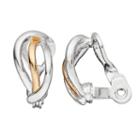 Napier Two Tone Wavy Nickel Free Clip On Earrings, Women's, Multicolor