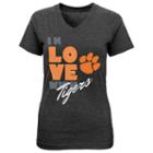 Girls 7-16 Clemson Tigers In Love Tee, Size: L(14), Multicolor