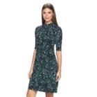 Women's Apt. 9&reg; Abstract Dot Shift Dress, Size: Large, Black