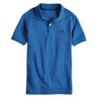 Boys 8-20 Chaps Solid Polo, Size: 6-7, Med Blue