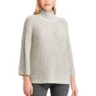 Women's Chaps Mockneck Swing Sweater, Size: Xxl, Grey